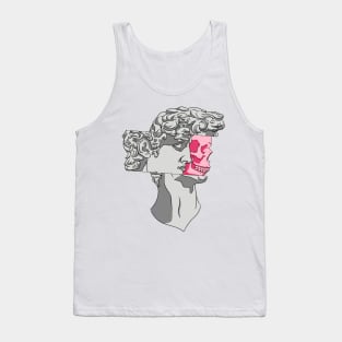 Marble David and skull Pop Art Tank Top